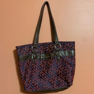 Tommy Hilfiger Red and Navy Purse